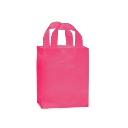 Nashville Wraps Blazing Pink Plastic Gift Bags, Cub 8x4x10, 3 mil, 200PK BCBPP