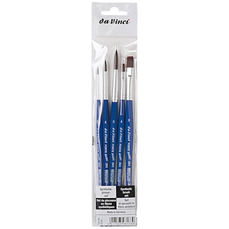 Da Vinci FORTE Basic Student Brush, Synthetic, Acrylic, Assorted, 5-Piece Set VA-3504_0