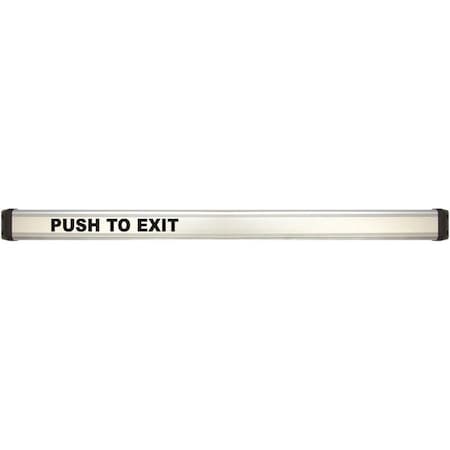 Alarm Controls Exit Device, Grade 2, Anodized Satin Alum REB-1A