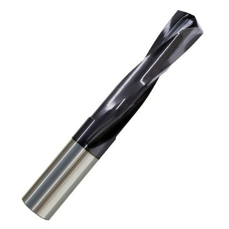 Monster Tool Usa Screw Machine Length Stub Drill, 10mm (.3937 in) size, 48mm LOC, 83mm overall length, AlTiN finish 460-403937B