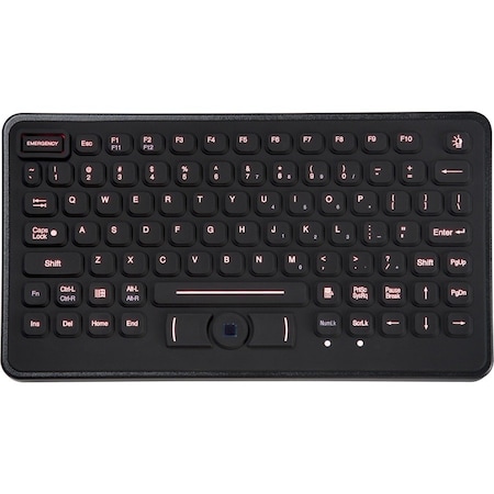 Tg3 Electronics Keyboard; Rugged 86 Key Keyboard W/ Nema 4 Pointing Device And Red KBA-BLH-5RU
