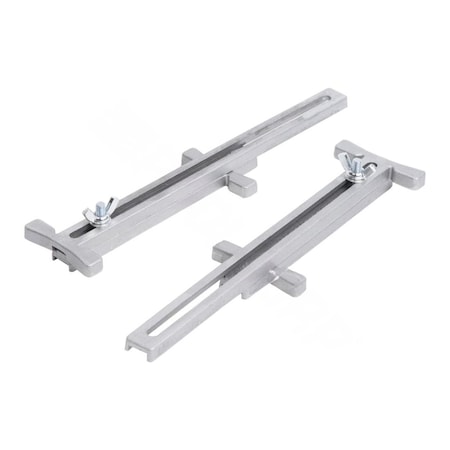 Marshalltown Line Stretcher, 6 in W, 4 to 12 in Line, Cast Aluminum Pair 16504