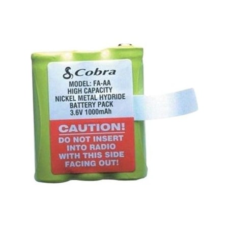 Cobra Two-way Radio Battery - For Two-way Radio - Battery Rechargeable - 1200 mAh - 3.6 V DC FAAA