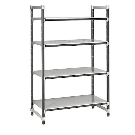 Cambro Shelving Unit, 42 in L, Speckled Gray EXU244264S4480