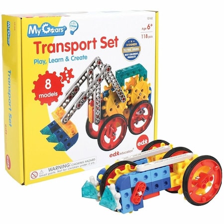 Edxeducation My Gears, Transport Set, 118-Pieces 12162