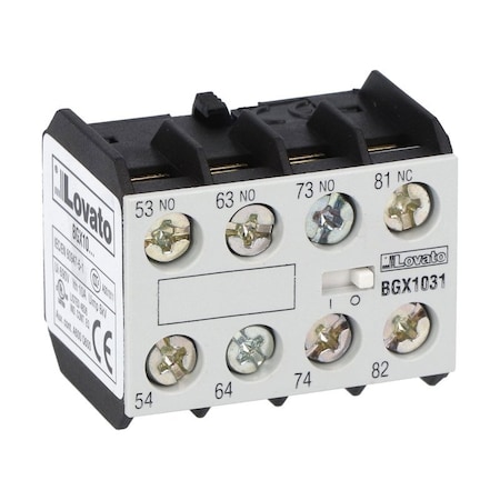 Lovato Iec 4-Pole Auxiliary Contact W, 10PK 11BGX1031