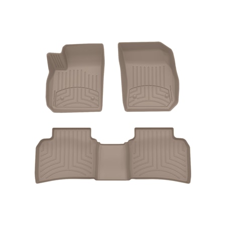 Weathertech Tan, Front and Rear FloorLiner HP 451501-1-2IM