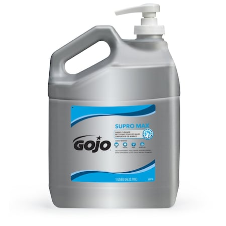 Gojo Liquid Hand Cleaner, Includes Grit, Moisturizing/Paraben Free, Fresh Scent, 1 Gal Pump Bottle, 2 PK 0979-02