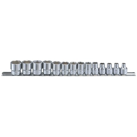 Genius Tools 14 pc. 3/8in Dr. SAE Hand Socket Set GS-314S