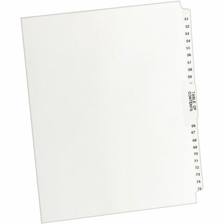 Avery Dividers, Legal, Sdtab, 51-75 25PK AVE11396