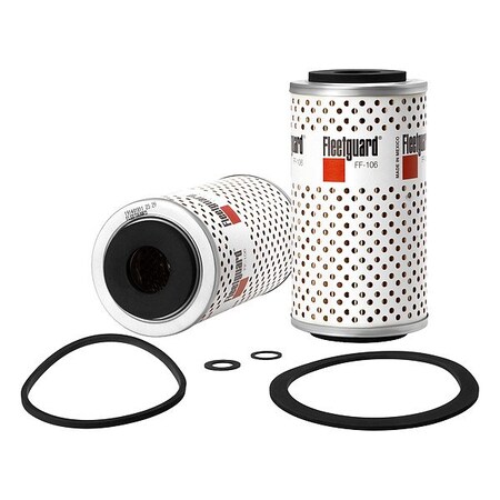 Fleetguard Fuel Filter, Cartridge, Cellulose FF106