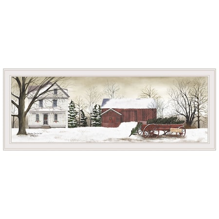 Homeroots Christmas Trees for Sale 6 White Framed Print Wall Art 406336