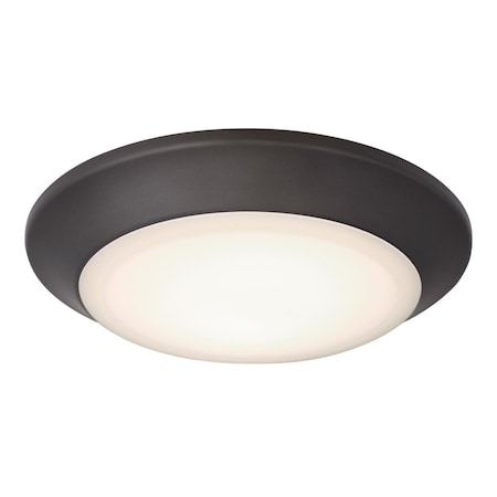 Westinghouse Color Changing Technology 1.25 in. H X 7.5 in. W X 7.5 in. L Frost Black Ceiling Fixtur 6134100