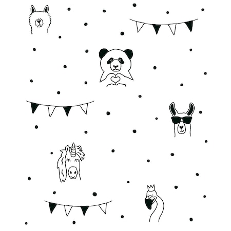 Chesapeake Orlow Black Llama Wallpaper 4060-381382