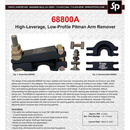 Schley Tools Pitman Arm Puller 68800A