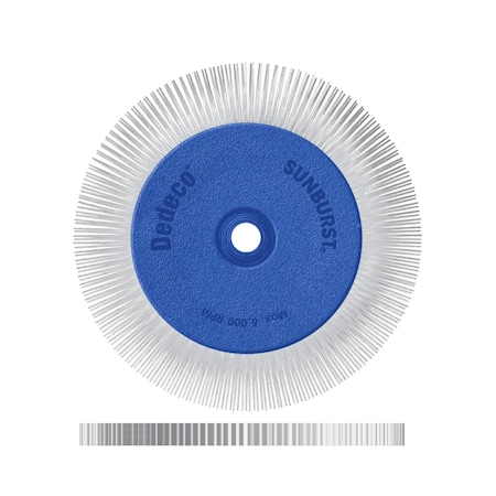 Dedeco SUNBURST 6'' X 1/2'' TS WHITE 120 GRIT (A/O) 2444