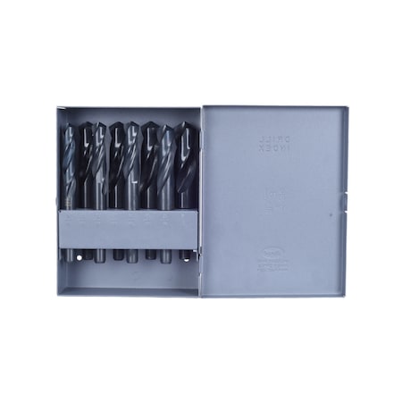 Century Drill & Tool 8 Piece Black Oxide S and D Drill Bit Set 47408