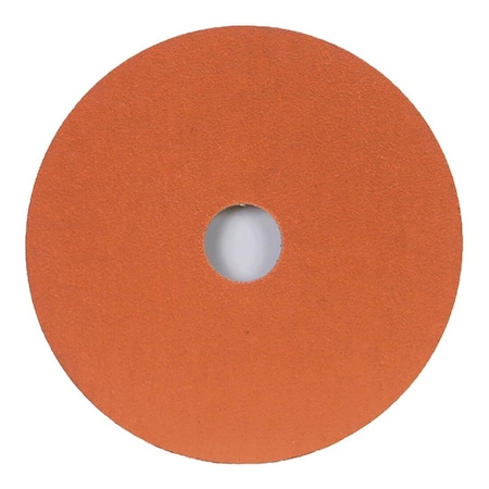 Norton Co Fiber Disc: 4-1/2" Disc Dia, 7/8" Hole, 120 Grit, Ceramic 66254425332