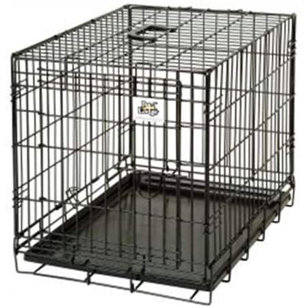 Pet Lodge WCSML 24 x 18 x 21 in. Small Black Double Door Wire Pet Crate 2308-S