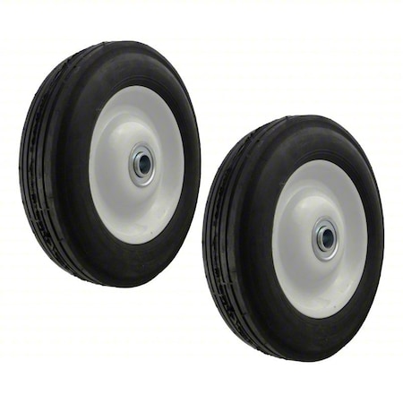 Marathon Caster Wheels, 8"dia, 350 lb, Black, PR 02683