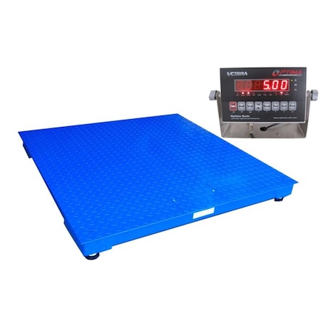 Sharptools NTEP Heavy Duty Pallet Scale - 5 x 7 ft.- 10K lb. x 2 lb. in Diamond Plate Steel or Stainless SH3671946