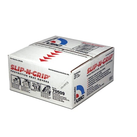 Us Chemical & Plastics Slip-N-Grip Seat Cover, 33 in W x 54 in L, 125PK 70509