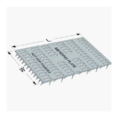 Simpson Strong-Tie G90 3x6 Mending Plate, 100PK MP36