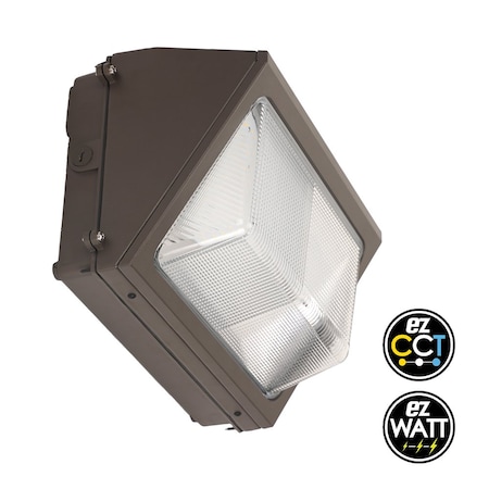 Energetic Lighting 150W Equivalent Integrated LED Dark Bronze Dusk to Dawn Wall Pack Light 3000K/ 4000K/ 5000K E4WPA50D-83050