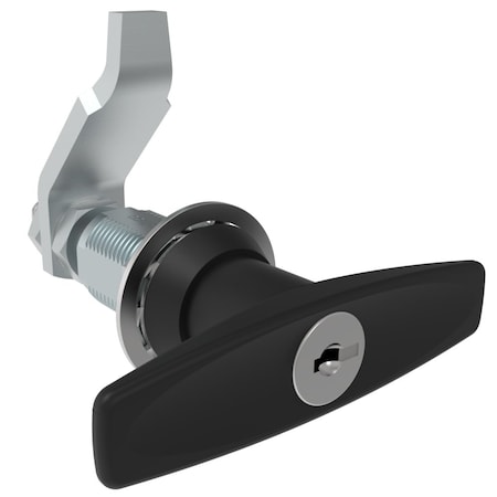 Southco Vise Action, Compression Latch, Large Size, T-Handle, Zinc Alloy Powder Coat, Black E3-114-75