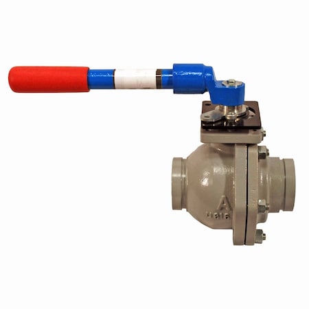 American Valve Ductile Iron Grooved-End Full Port Ball Valve 600CWP 4000DV 2 1/2''