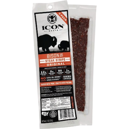 Icon 2 Oz. Original Bison Steak Strip Jerky 74037