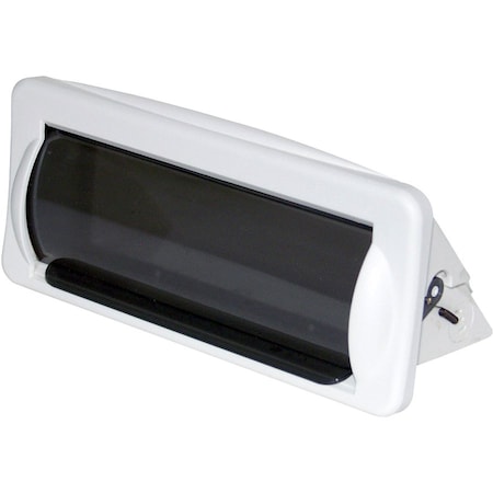 Pyle Water Resistant Marine Stereo Cover - Boat Radio Protector Shield with Flip-up Door, Gasket PLMRCW2