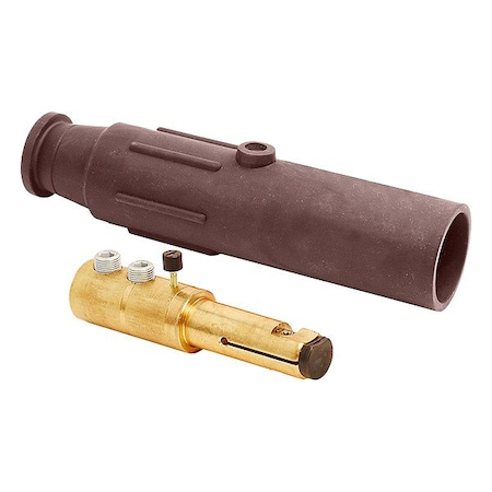 Leviton Single Pole Inline, 600 A, Male, Brown 17D22-SH