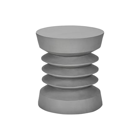 Monarch Specialties Accent Table 25"h, Indoor or Outdoor, Side Table, Nightstand, Round, Grey, Contemporary I 4152