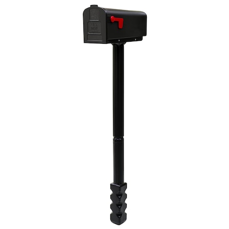 Architectural Mailboxes Harrison All-in-One Plastic Mailbox and Post Combo HCPL10VAM