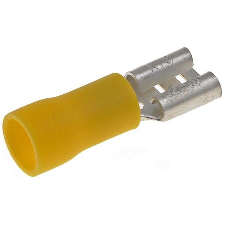 Serverusa 85454 12 10 Gauge Female Disconnect, 0.250 In., Yellow SE358991