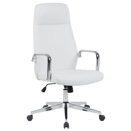 Leisuremod Flux Faux Leather Swivel Office Chair, Knee Tilt, Padded Support FO19WL