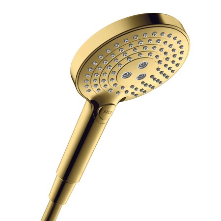 Axor ShowerSolutions Handshower 120 3-Jet, 2.5 GPM in Polished Gold Optic 26053991