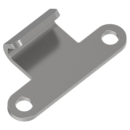 Southco Toggle Style Draw Latch, Keeper, Steel, Zinc Plate, Bright chromate TL-17-209-07