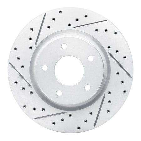 Dynamic Friction Co DFC Geoperformance Rotor - Drilled and Slotted 830-67106L
