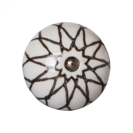 Homeroots 1.5" X 1.5" X 1.5" Ceramic Metal Multicolor Knobs, 12PK 358096