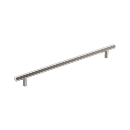 Amerock Caliber 10-1/16 in 256 mm Center-to-Center Satin Nickel Cabinet Pull BP36877G10