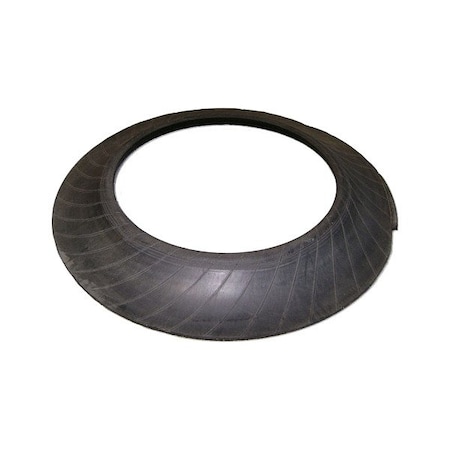 Traffix Devices/Vizcon Channelizer Base, Black, Recycled Rubber 18020-TRB