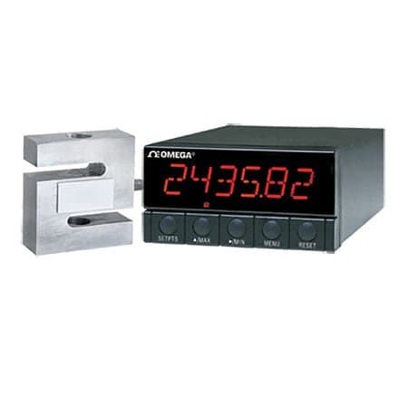 Omega Strain Panel Meter: 0.00001 Display Span - Min, 500,000 Display Span - Max, 115 V AC, DP41-S DP41-S