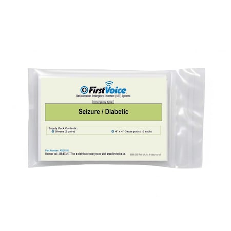 First Voice Seizure/Diabetic Replacement Pack ASE1100