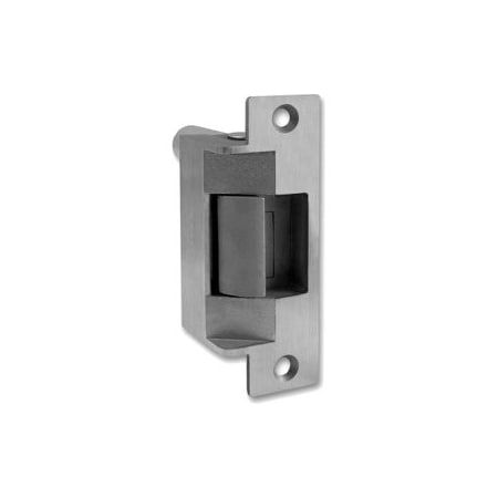 Hanchett Entry Systems 24VDC Complete Electric Strike, Fail Secure, Wood Door, 630/US32D Satin Stainless Steel 732-24D-630