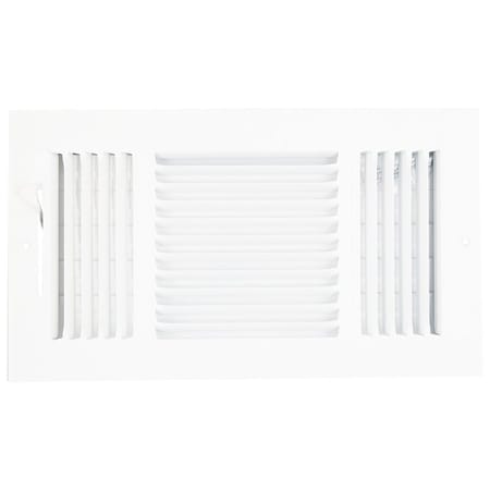 Prosource Register Sidewall 3Wy 12X6 Wht SW03-12X6