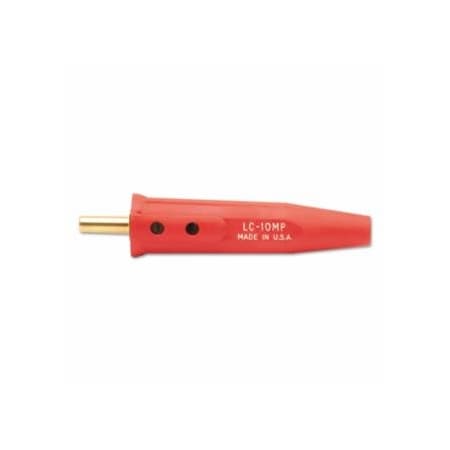 Lenco Machine Plug, Single-Oval-Point Screw Connection, 1/0-4 Cap., Red, LE LC-10MP 380-05081