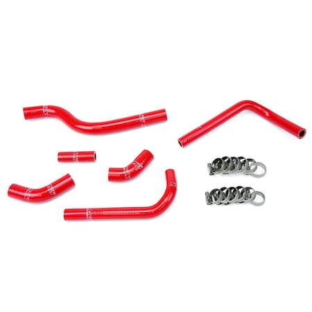 Hps Performance High Temp Reinforced Silicone Radiator Coolant Hose Kit, Red,  57-1252-RED