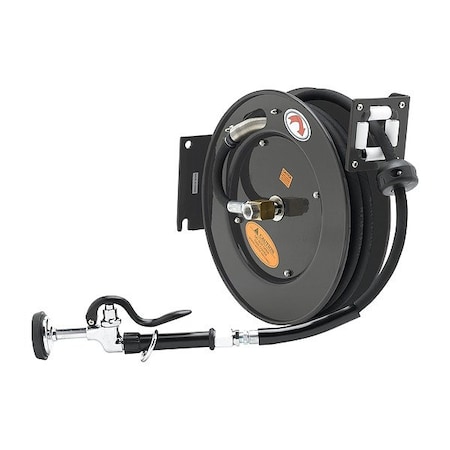 T&S Brass Hose Reel, Open, Powder Coated Steel, 35 5HR-232-01